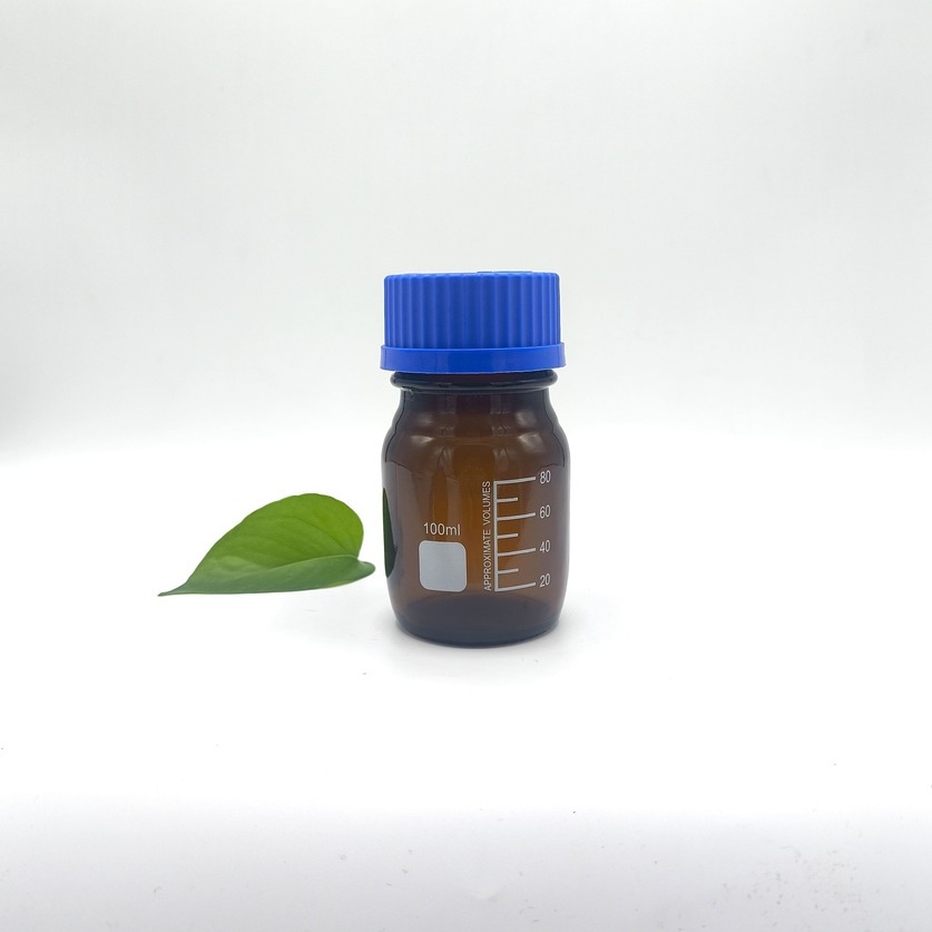 100ml qəhvəyi şüşə reagent şüşəsi
